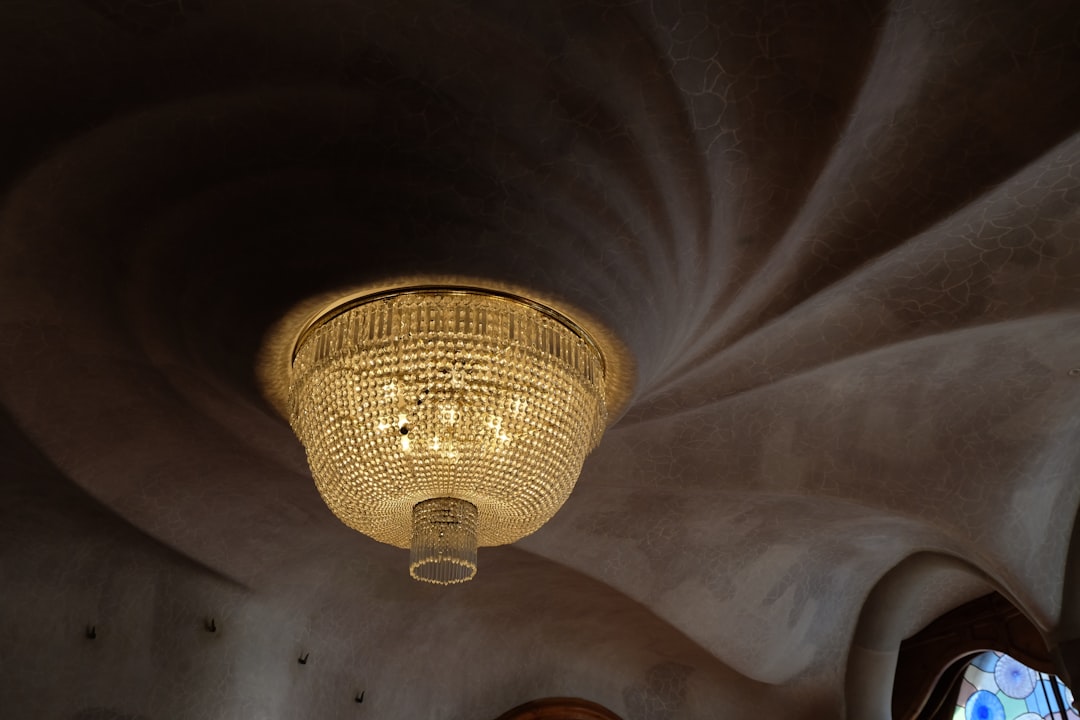Photo Alabaster Ceiling Lamp