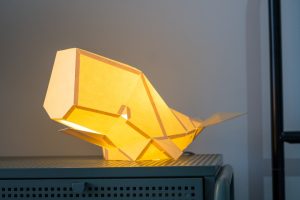 Photo glass lampshade