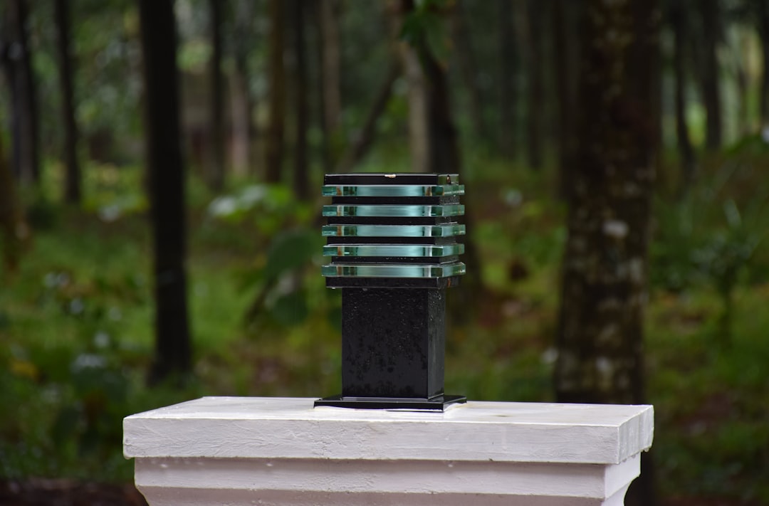 Photo outdoor pillar light